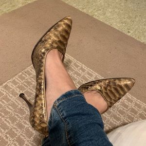 Python snakeskin pumps - Cole Haan